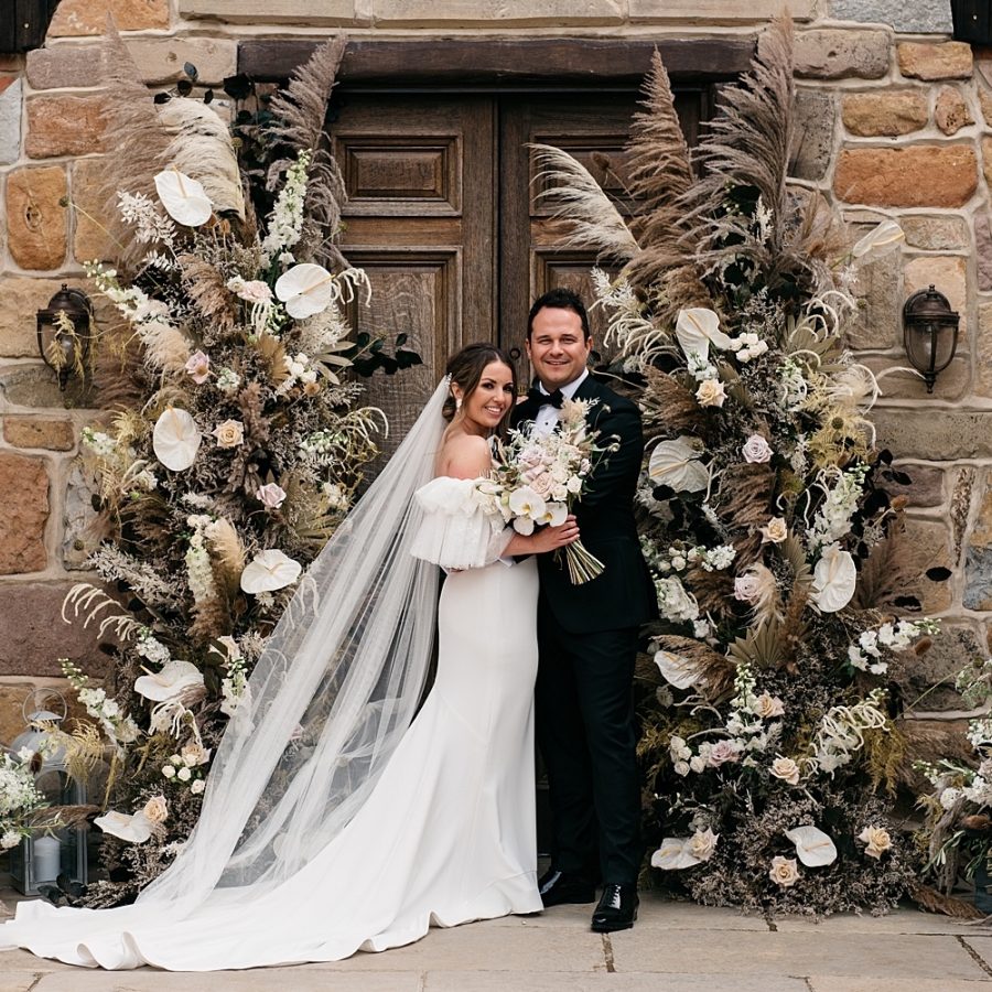 Bride And Groom Floral Archway