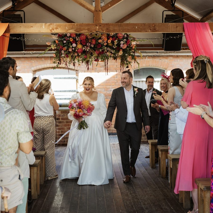 Floral Cloud Hot Pink Vibrant