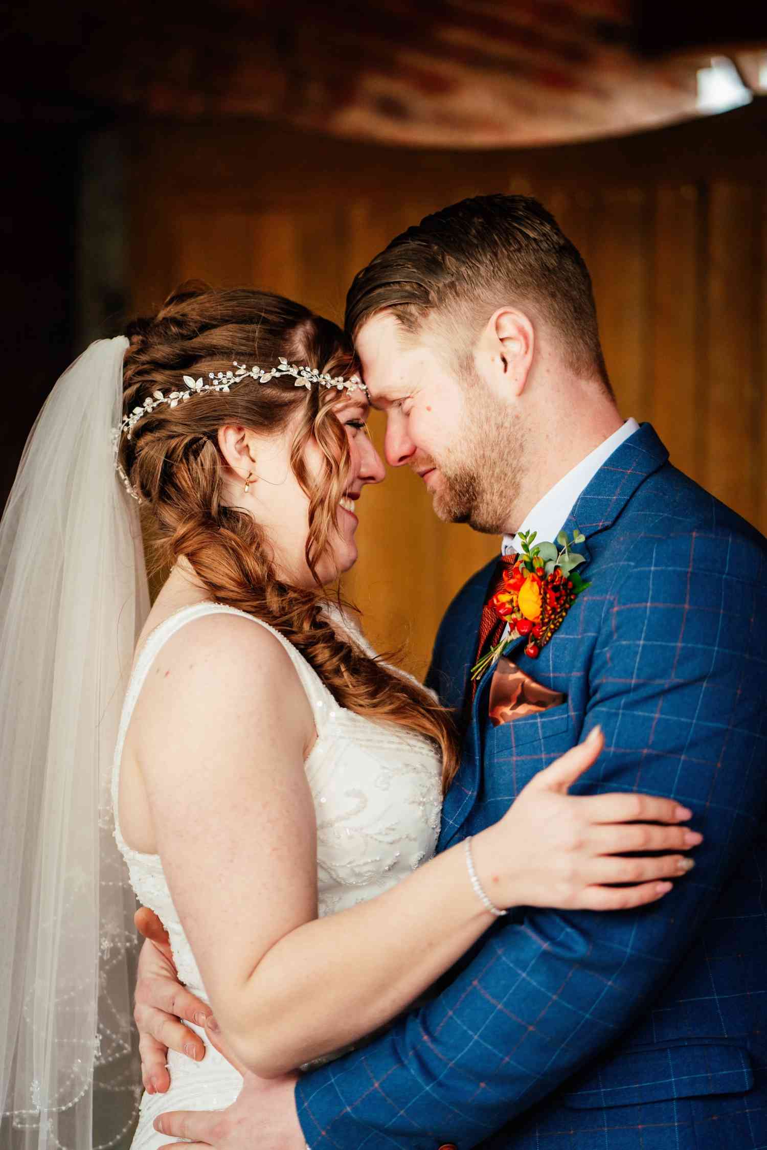 Bride And Groom Bright Buttonhole