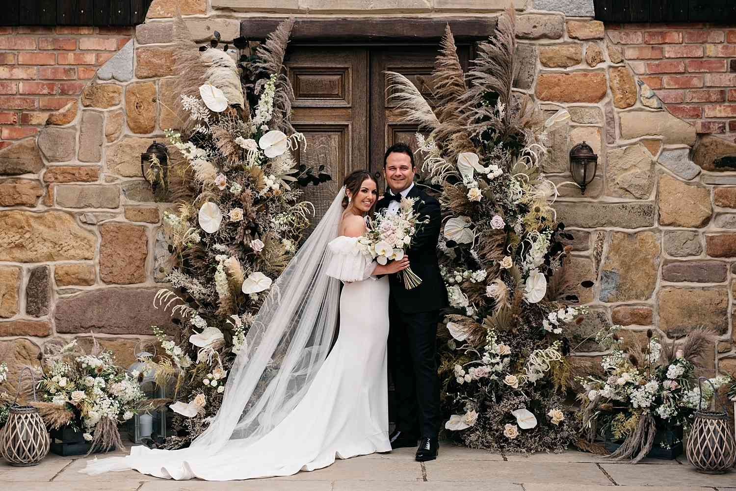 Bride And Groom Floral Archway