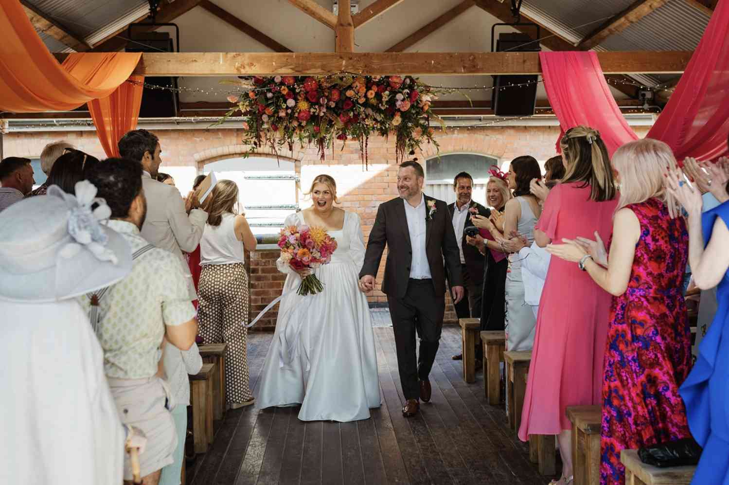 Floral Cloud Hot Pink Vibrant