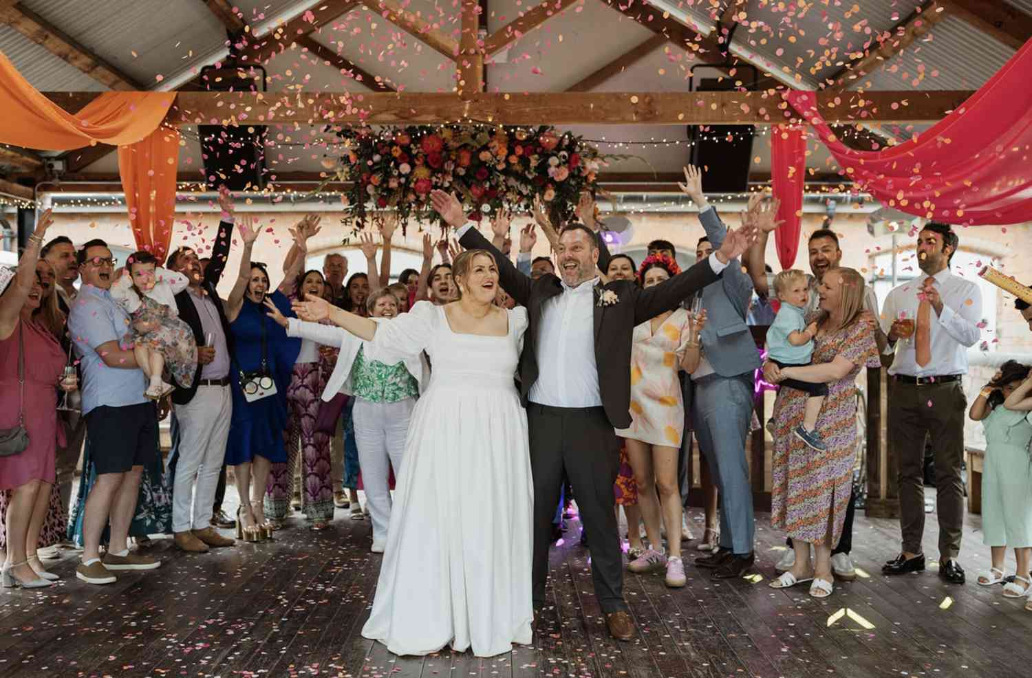 Floral Cloud Vibrant Colourful Ceremony