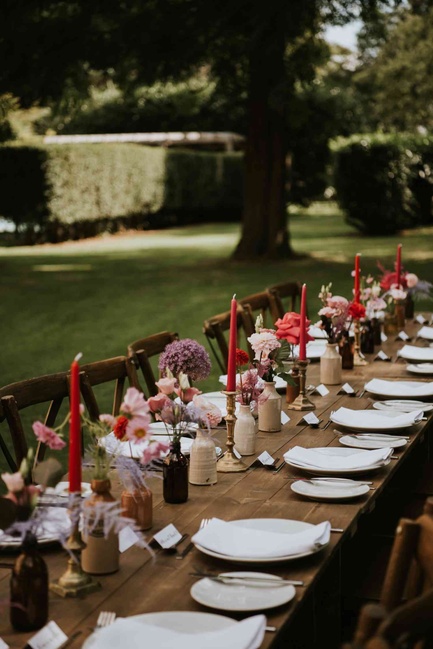 Vibrant Meadow Table Decorations