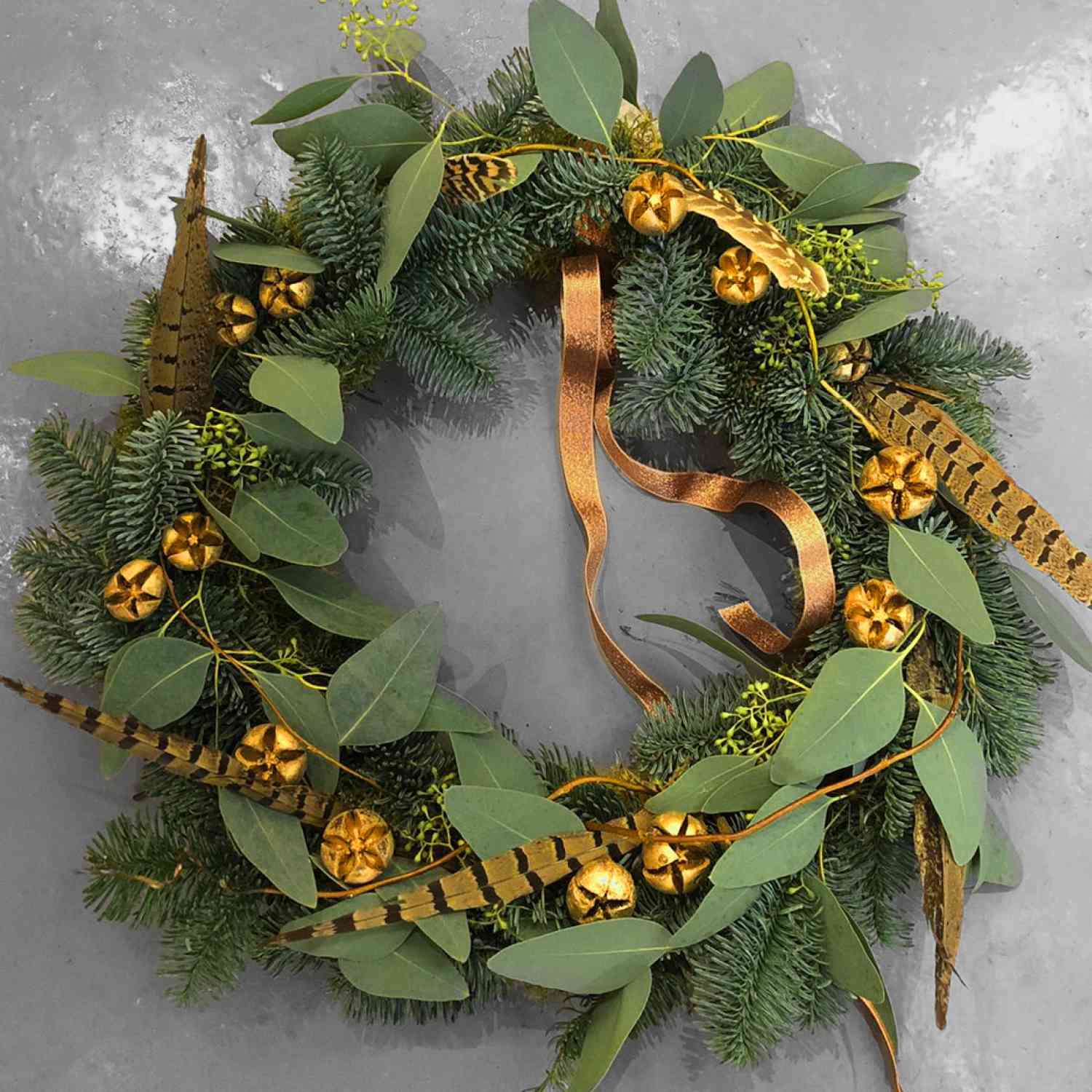 Feathery Christmas Wreath