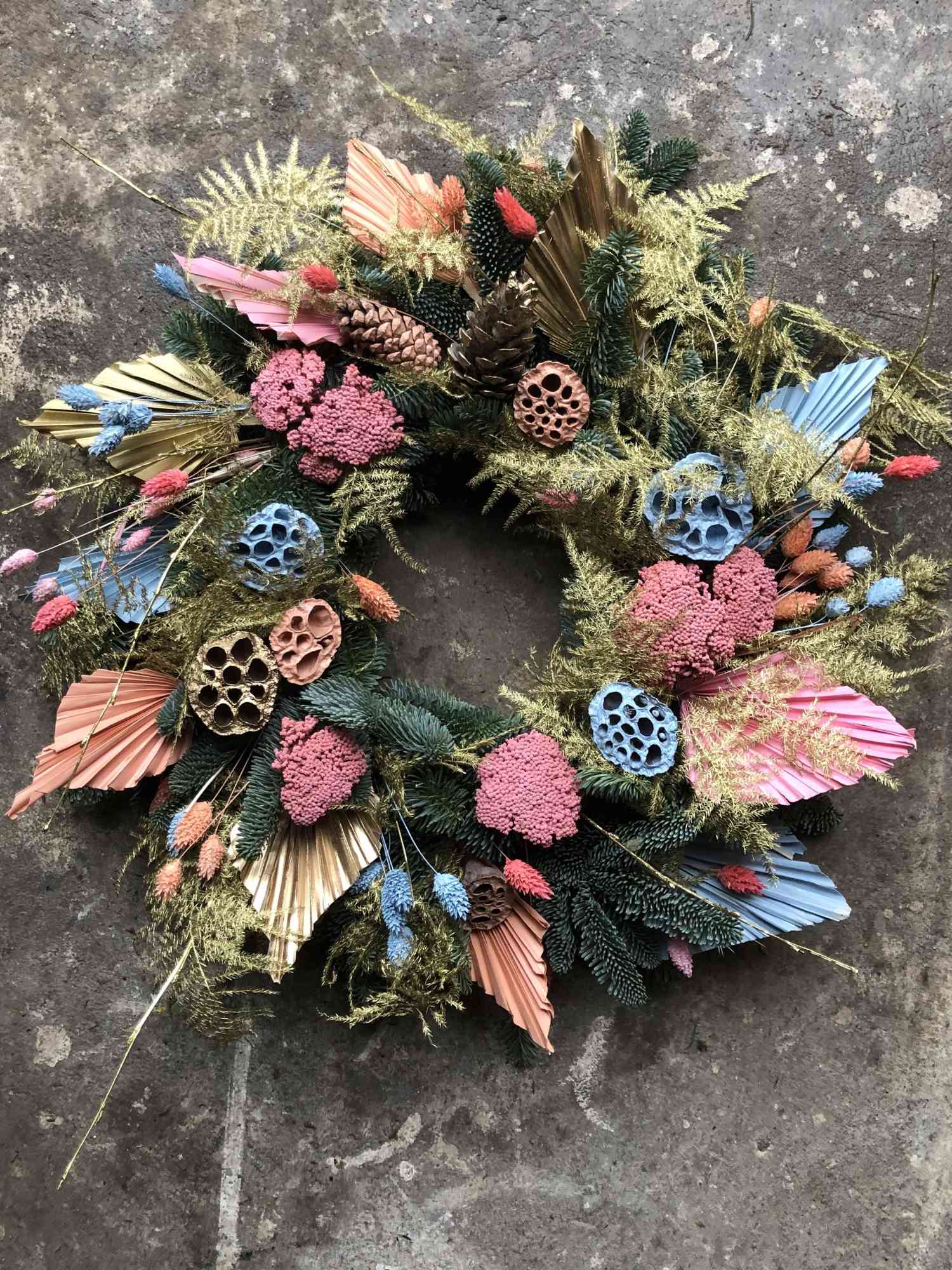 Miami magic christmas wreath