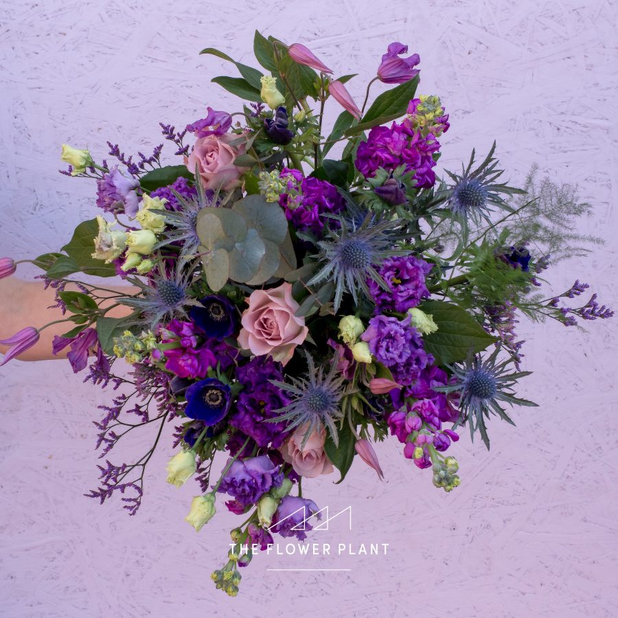 Purple Mother's Day bouquet 