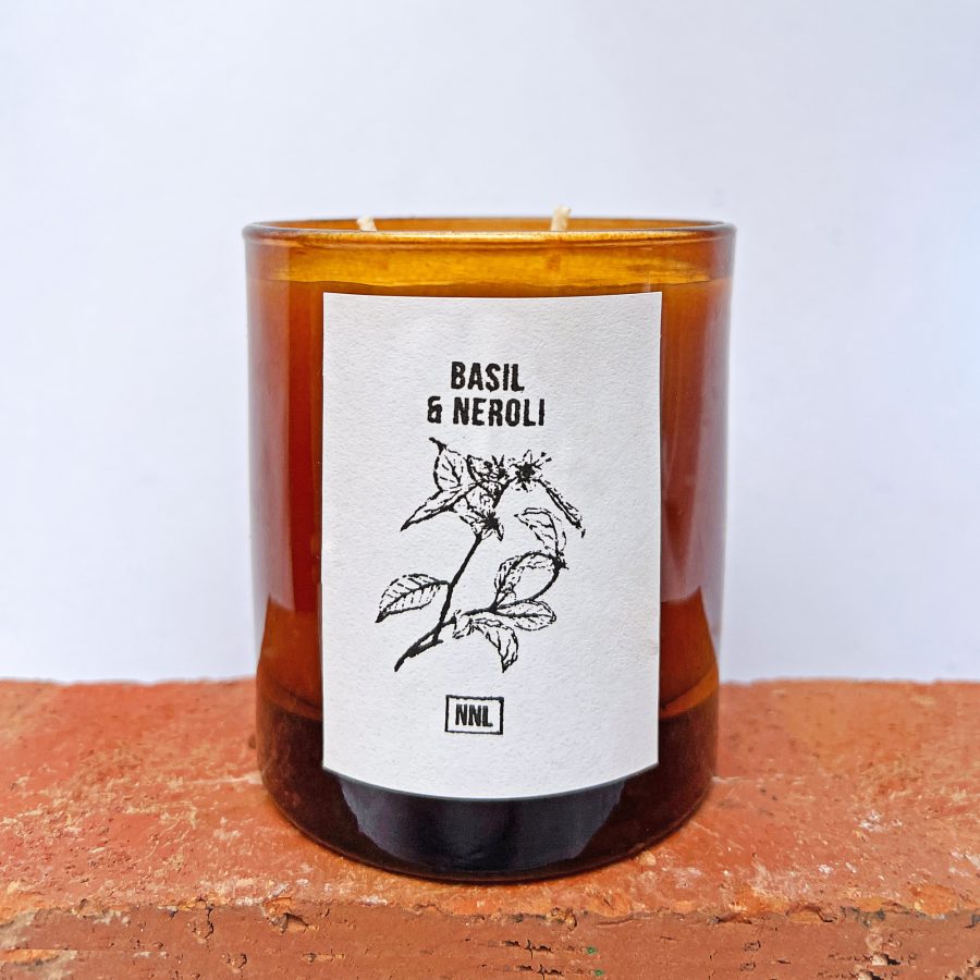 Norfolk natural living basil and neroli candle