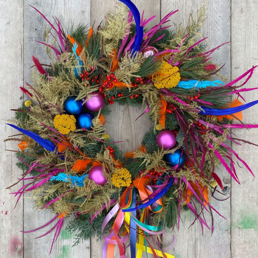 Colourful Christmas Wreath