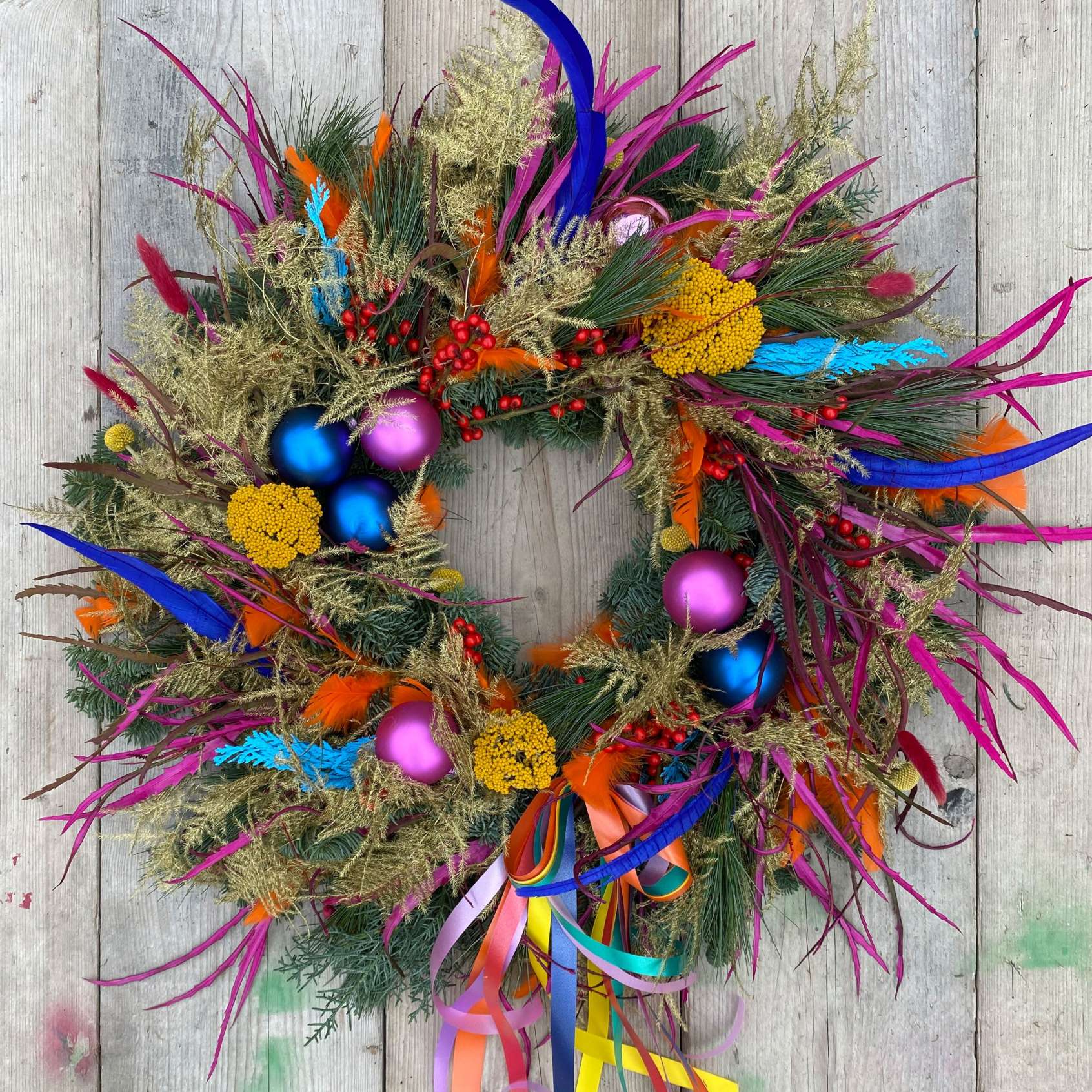 Colourful Christmas Wreath