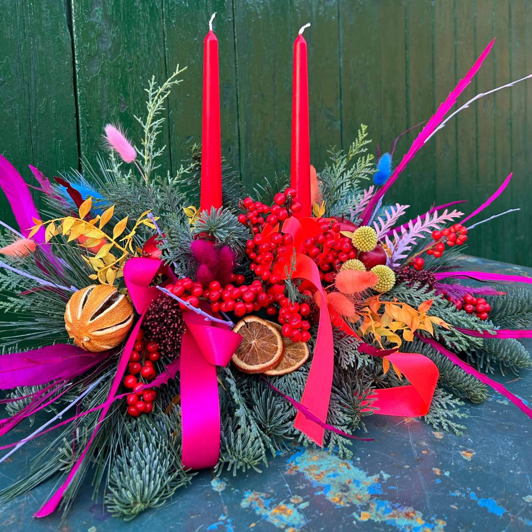 Merry and bright table decoration