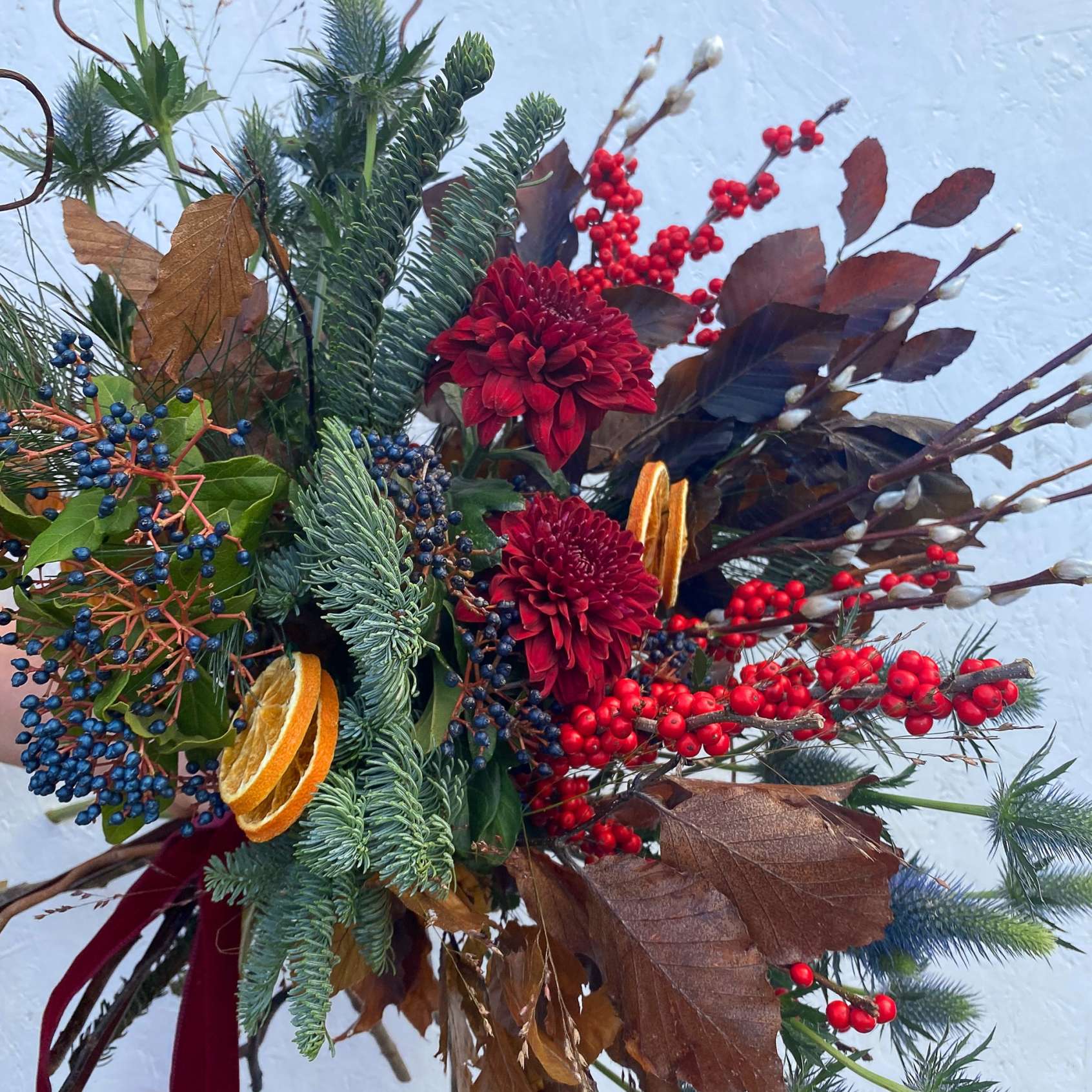 Festive berry bouquet