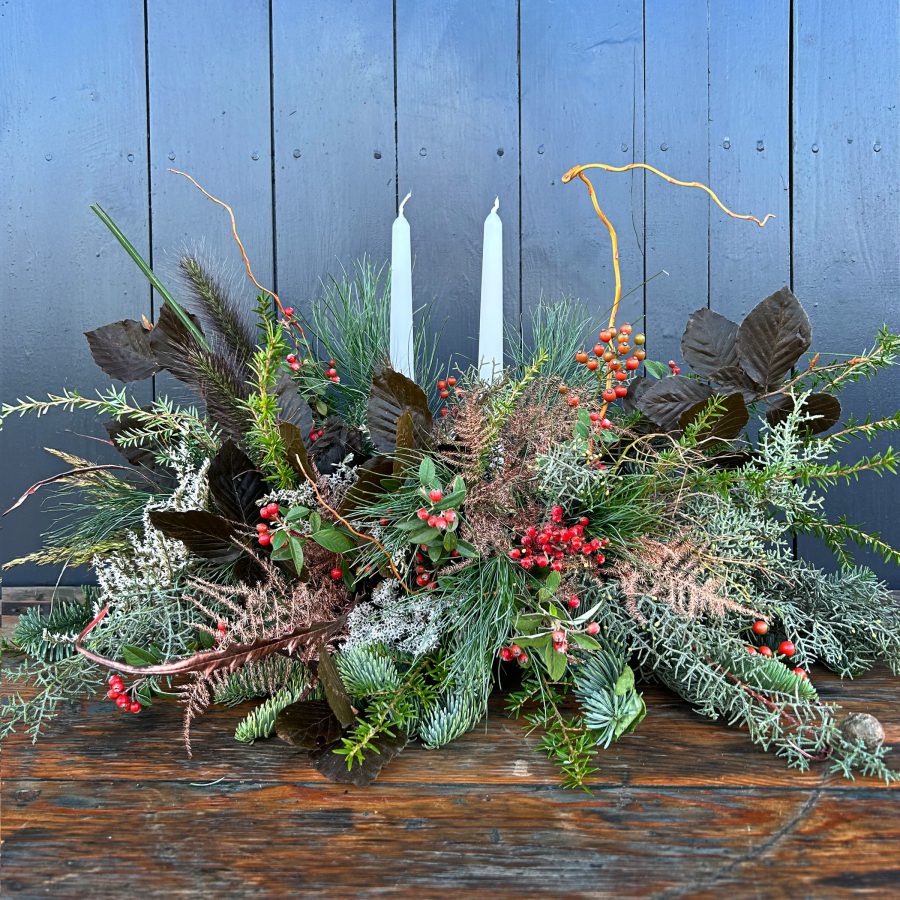 Winter wonderland table centerpiece