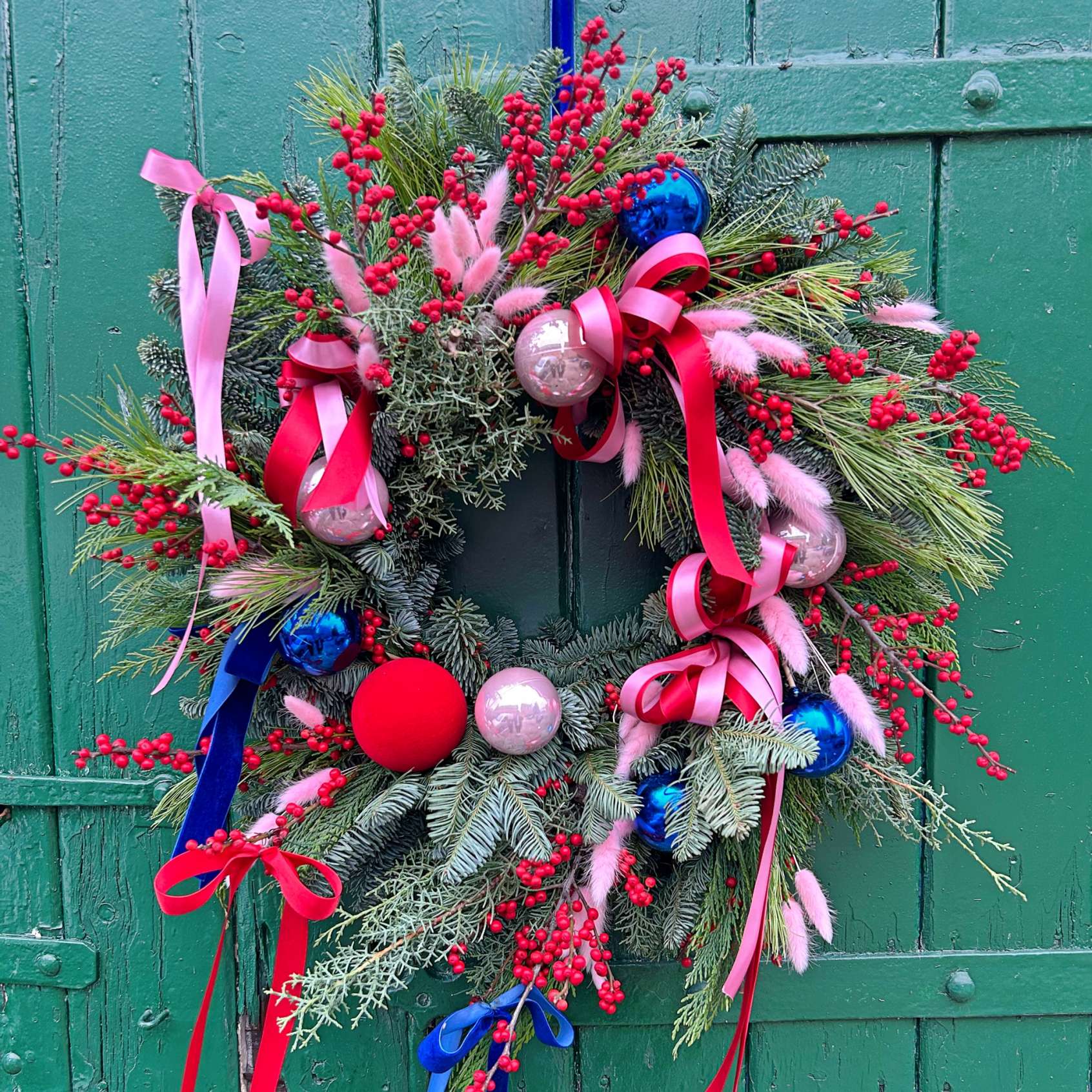 Candy christmas wreath