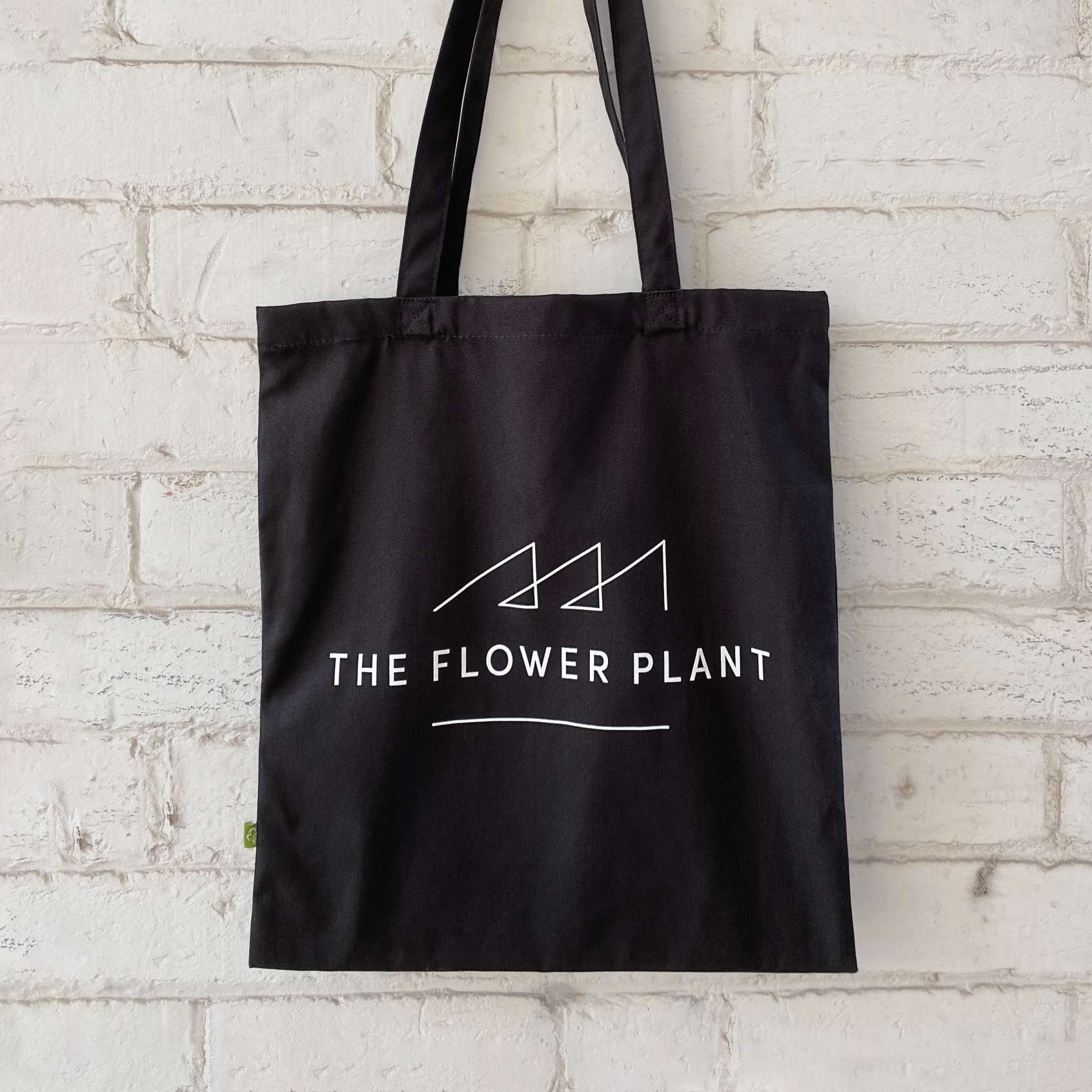 The Flower Plant Tote Bag Black