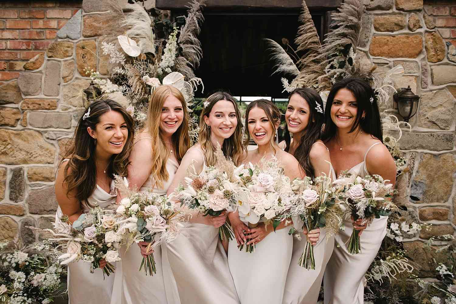 Bridesmaids Muted Bouquets