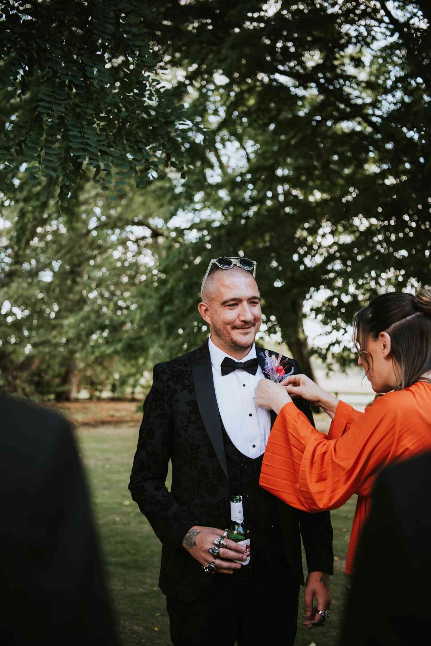 Vibrant Buttonhole Groom