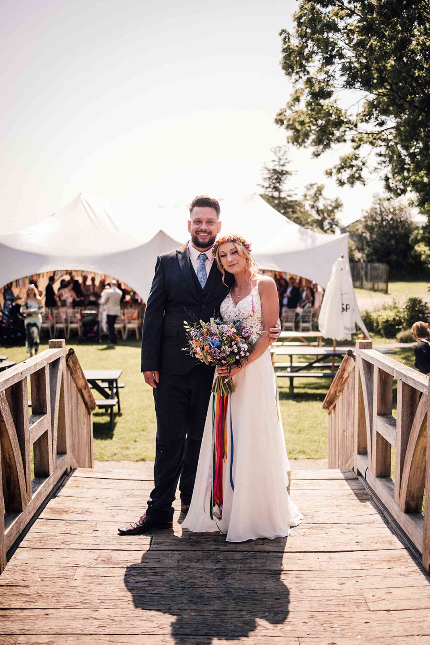 Festival Wedding Brights Couple