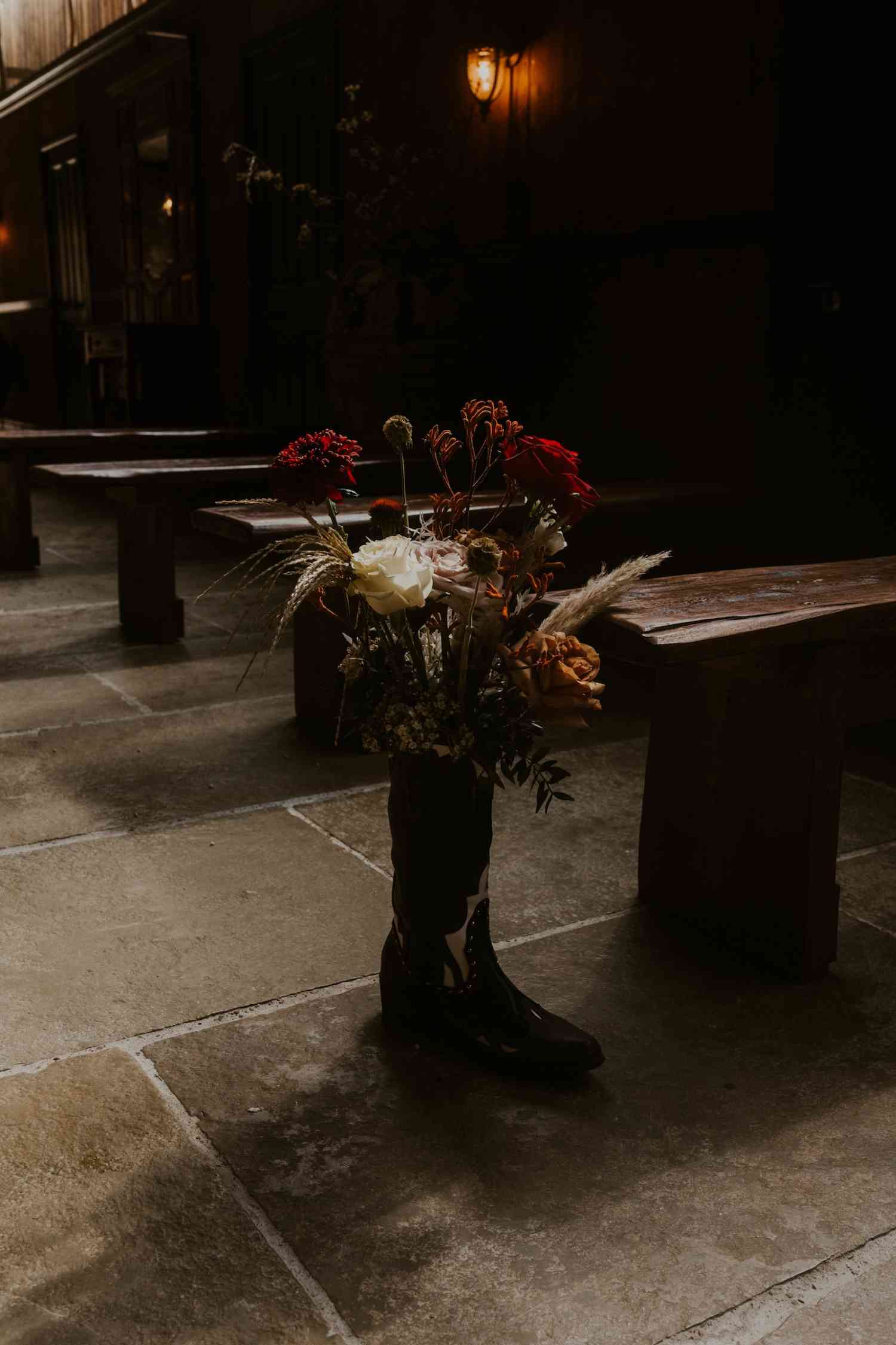 Gothic Cowboy Aisle Decoration