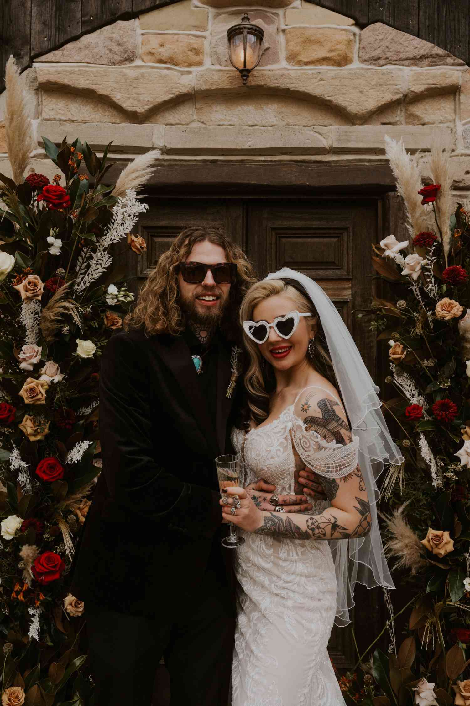 Gothic Wedding Bride and Groom