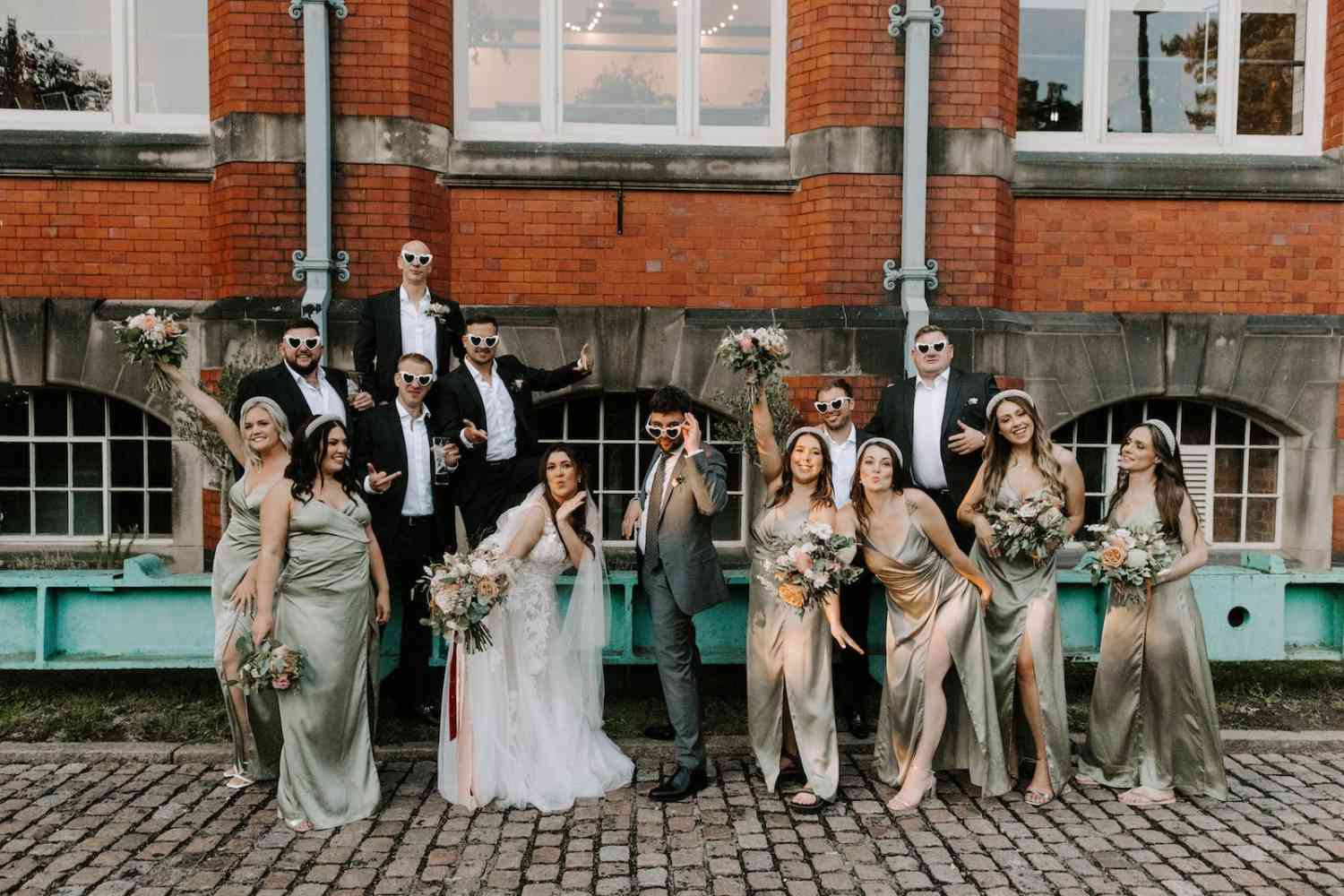 Pastel Flowers Bridal Party