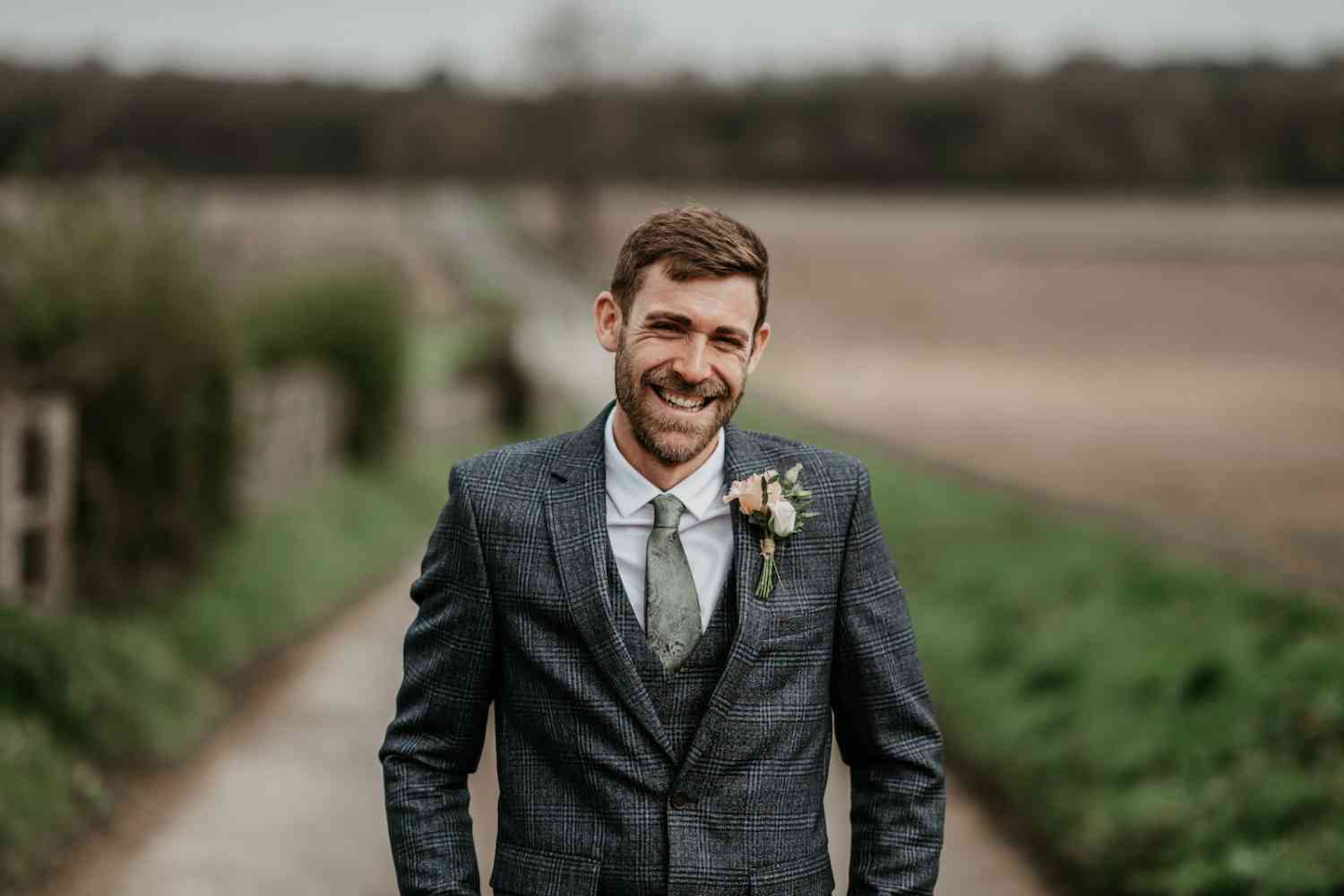 Pastel Grooms Buttonhole