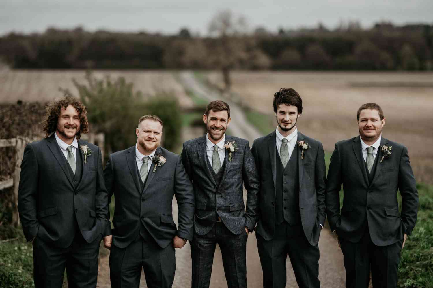 Pastel Groomsmen Buttonholes