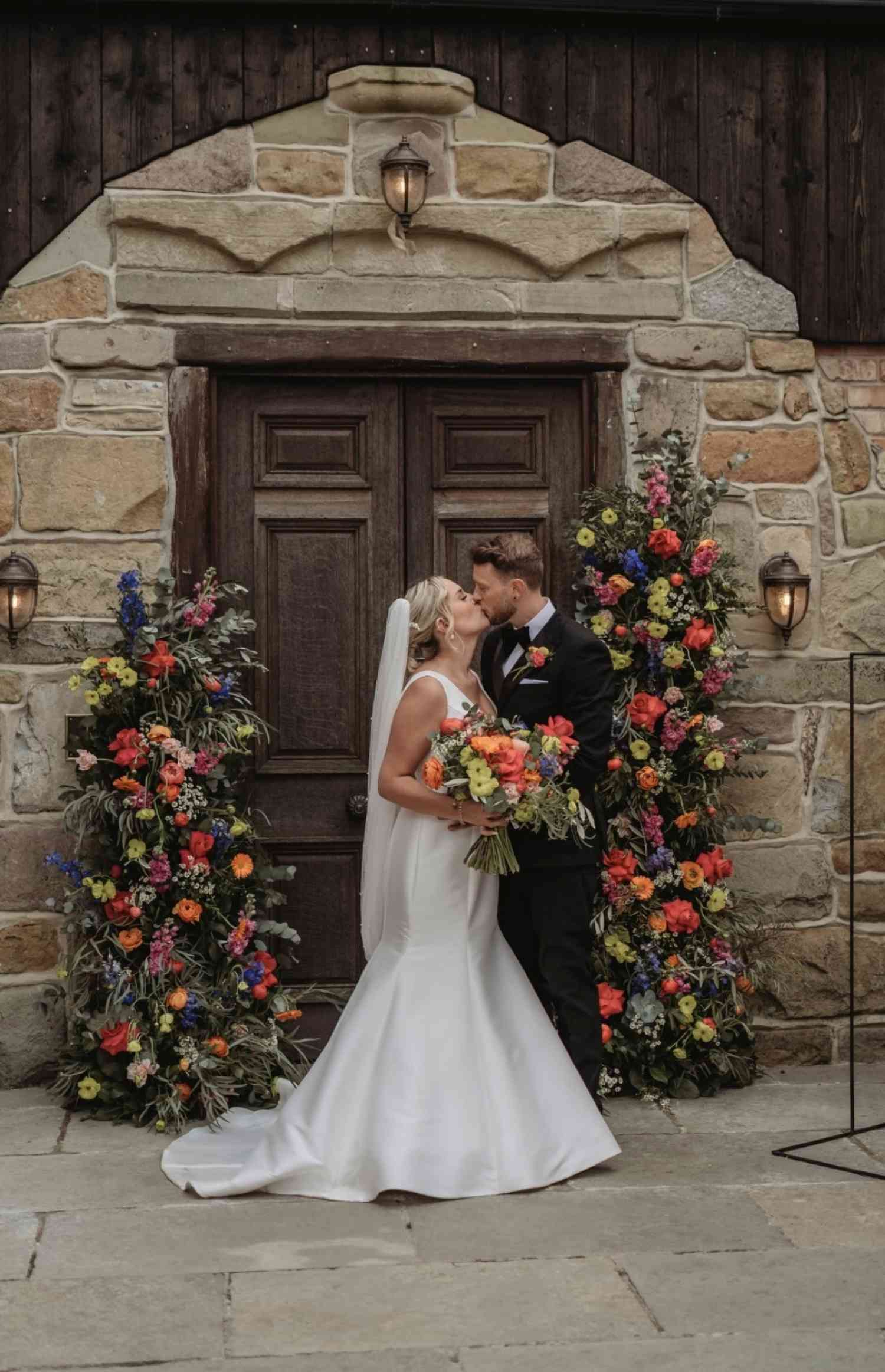 Bold Wedding Flowers Deconstructed Floral Arch
