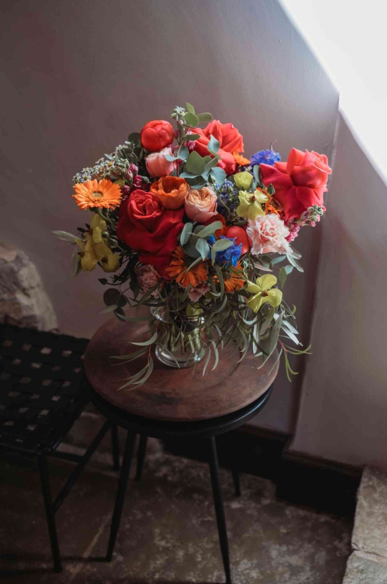 Bridal Bouquet Bold Colours