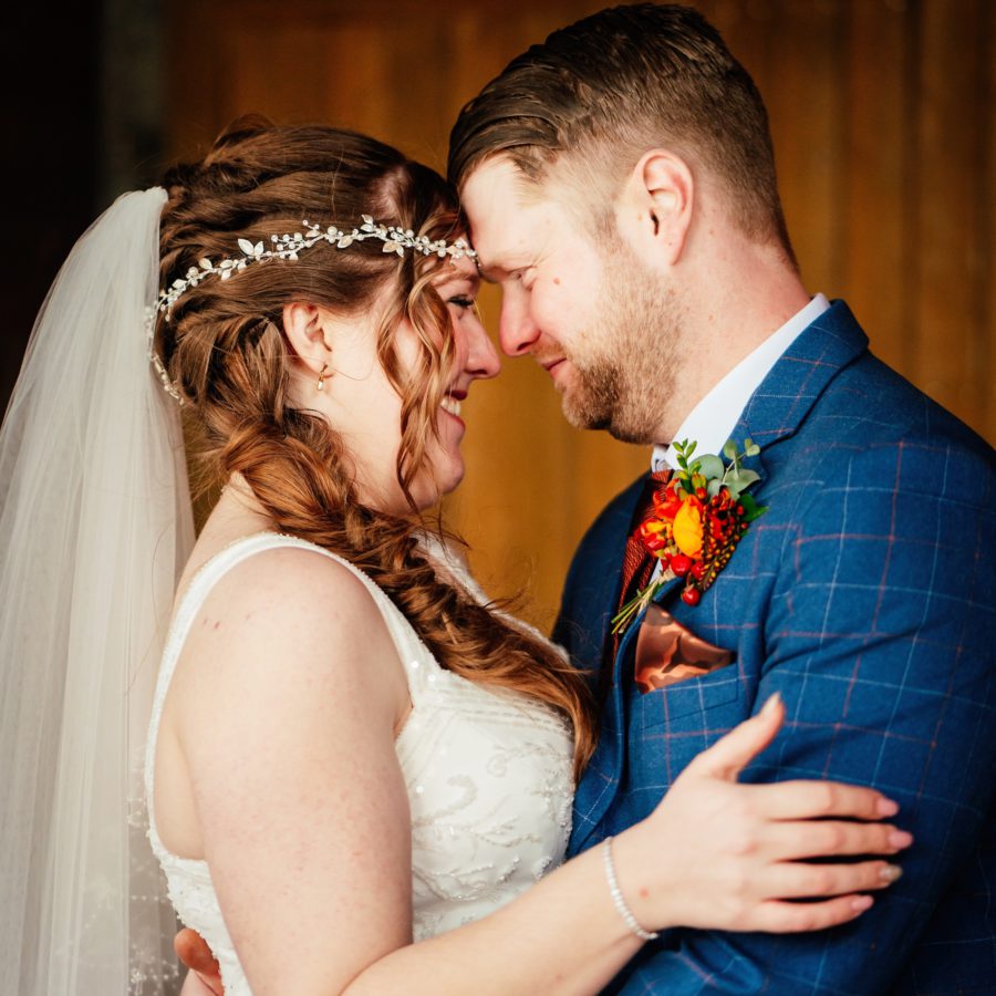 Bride And Groom Bright Buttonhole