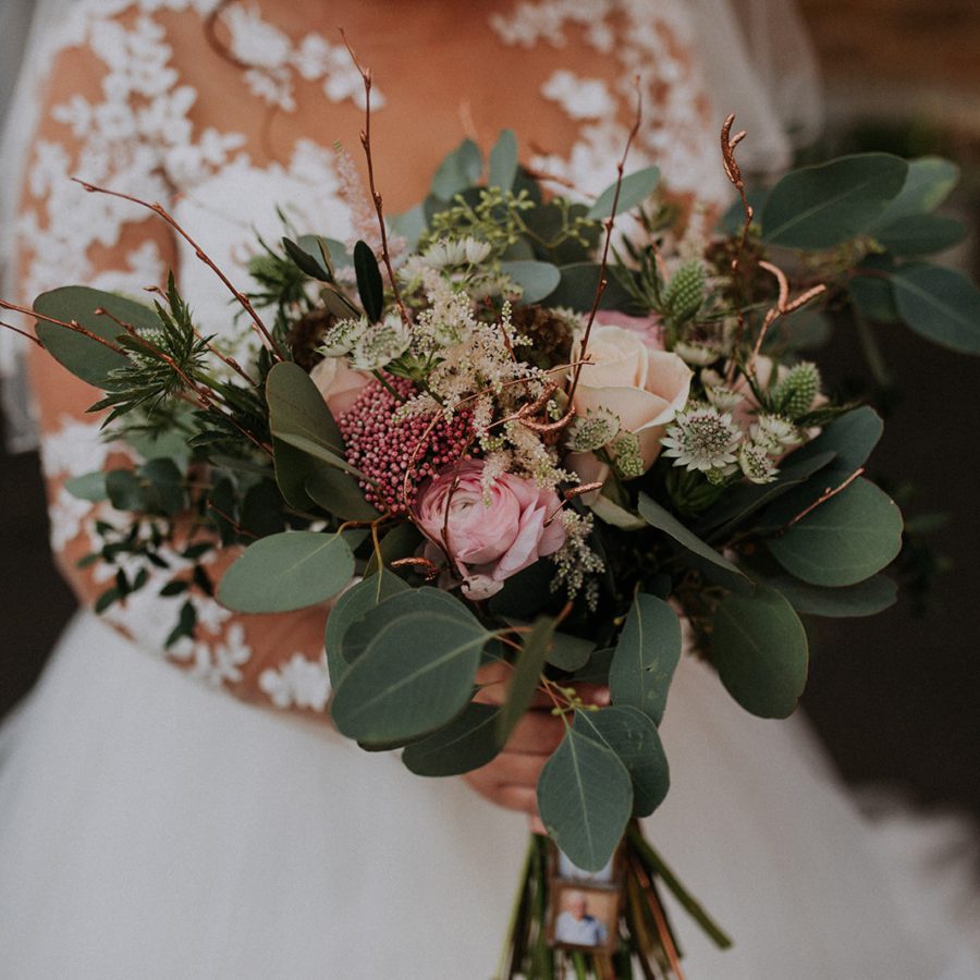 New Years Eve Winter Bridal Bouquet