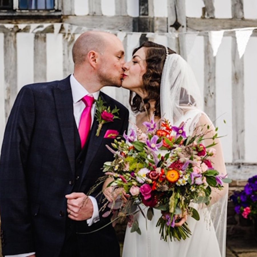 Vibrant Coloured Bridal Bouquet