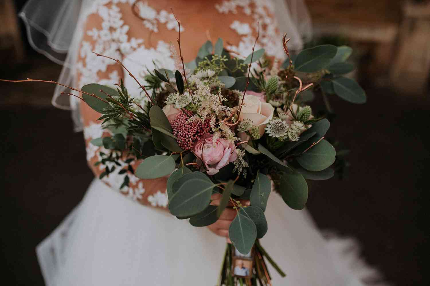 New Years Eve Winter Bridal Bouquet
