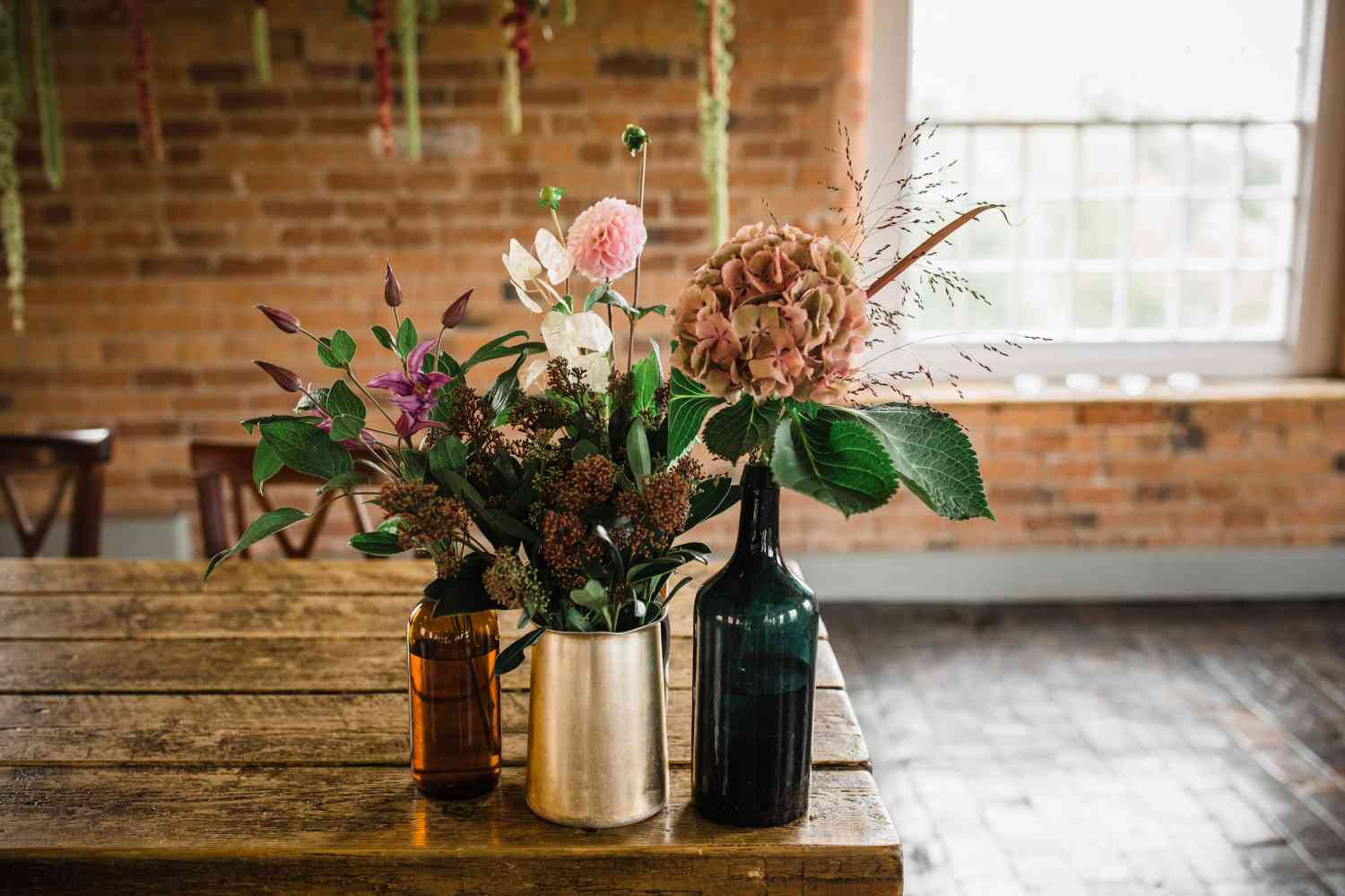 Wild Floral Table Decorations