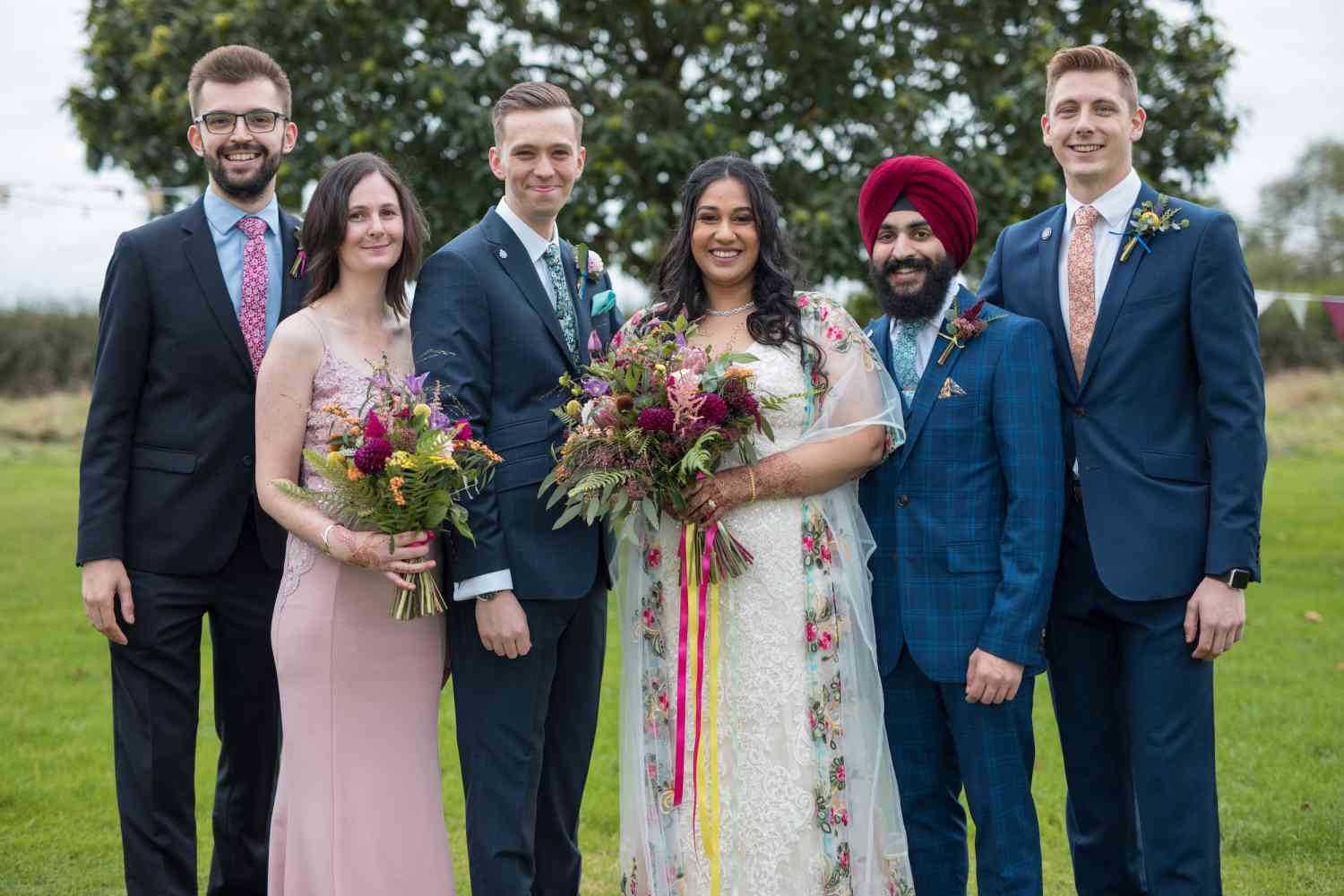 Wild festival bouquets and button holes