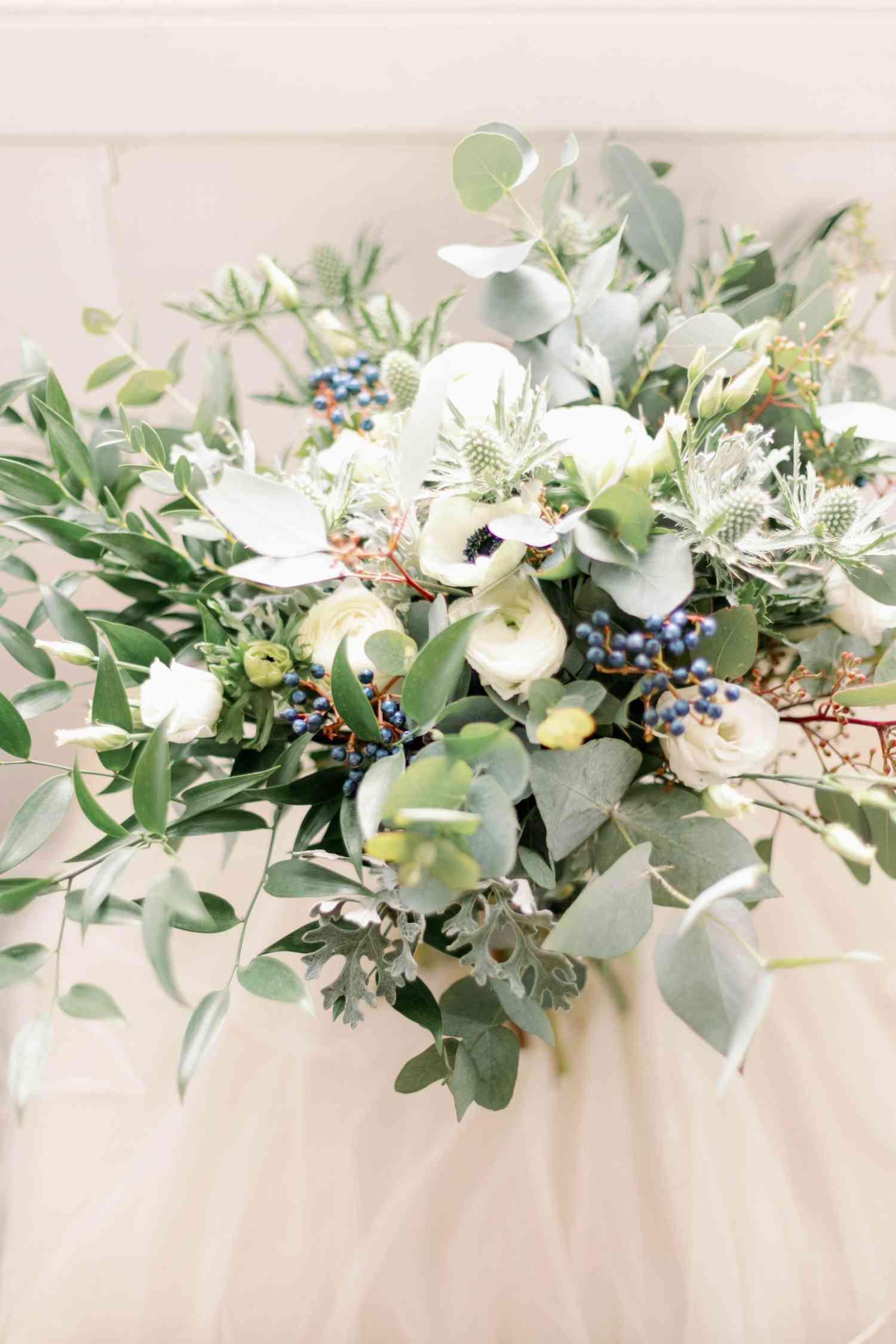 Wild whimsical bridal bouquet